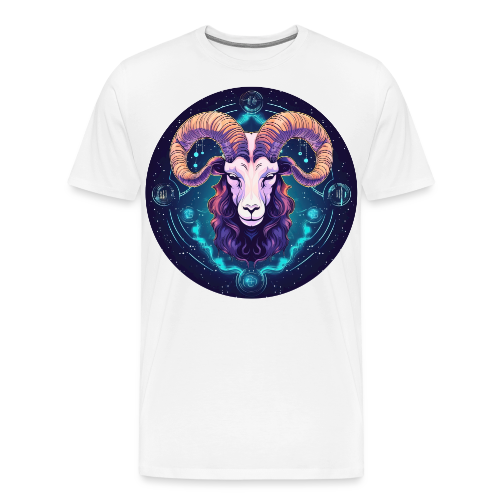 Men's Mystic Aries Premium T-Shirt - white