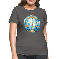 Thumbnail for Women's Mythical Libra T-Shirt - charcoal