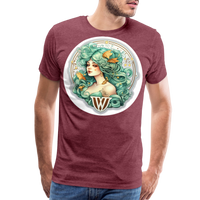 Thumbnail for Men's Symbol Virgo Premium T-Shirt - heather burgundy