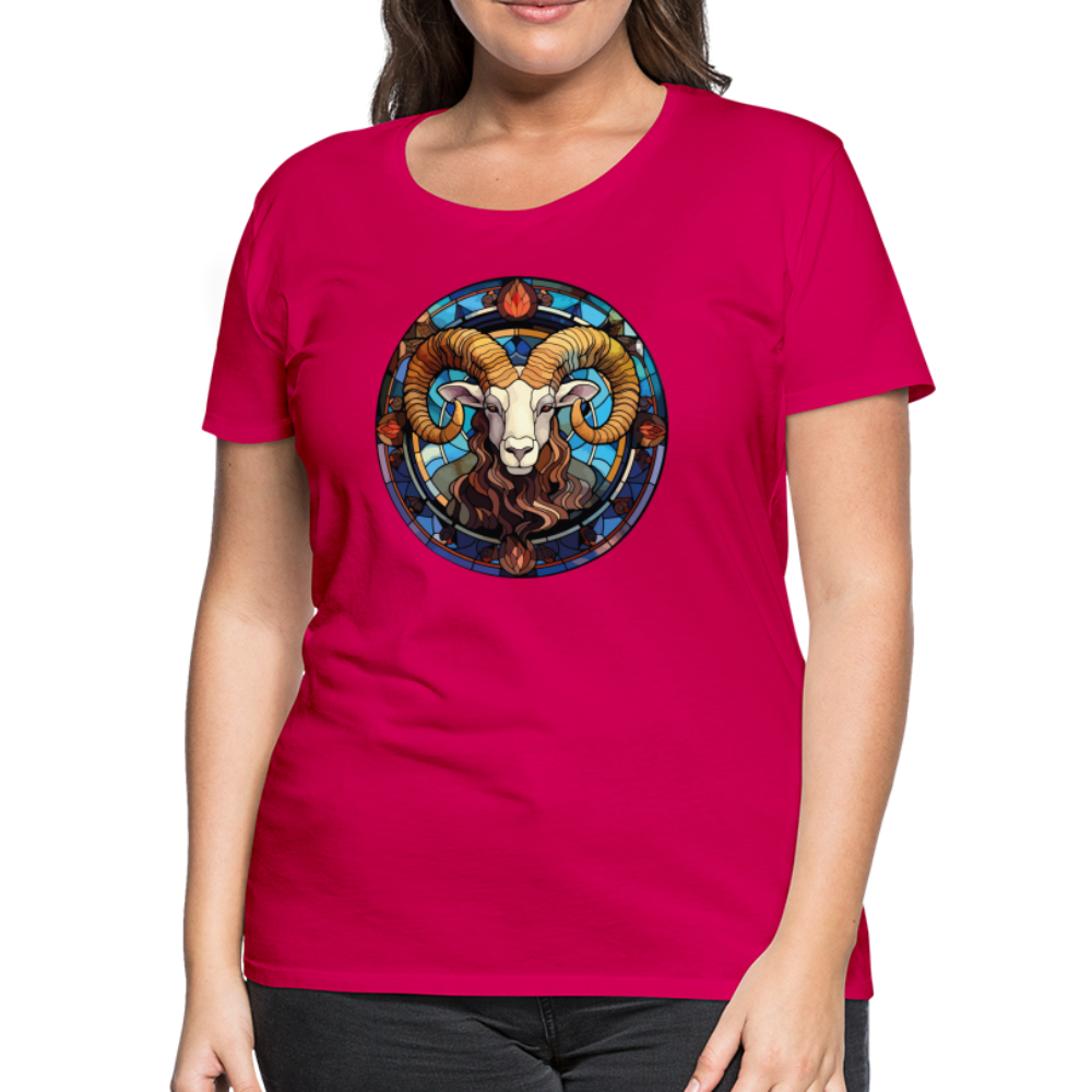 Women’s Mosaic Aries Premium T-Shirt - dark pink