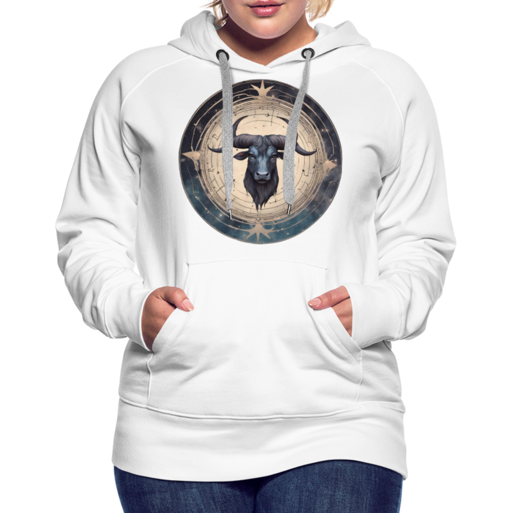 Women’s Mythical Taurus Premium Hoodie - white