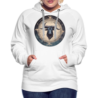 Thumbnail for Women’s Mythical Taurus Premium Hoodie - white