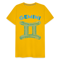 Thumbnail for Men's Power Words Gemini Premium T-Shirt - sun yellow