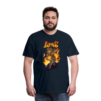 Thumbnail for Men's Fiery Aries Premium T-Shirt - deep navy