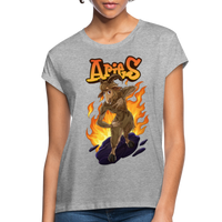 Thumbnail for Women's Aries Narihndrab Relaxed Fit T-Shirt - heather gray