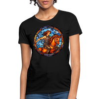 Thumbnail for Women's Mosaic Sagittarius T-Shirt - black