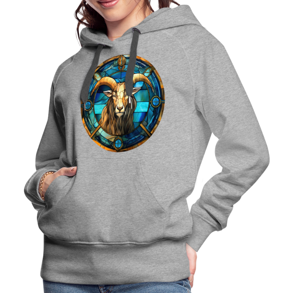 Women’s Mosaic Capricorn Premium Hoodie - heather grey