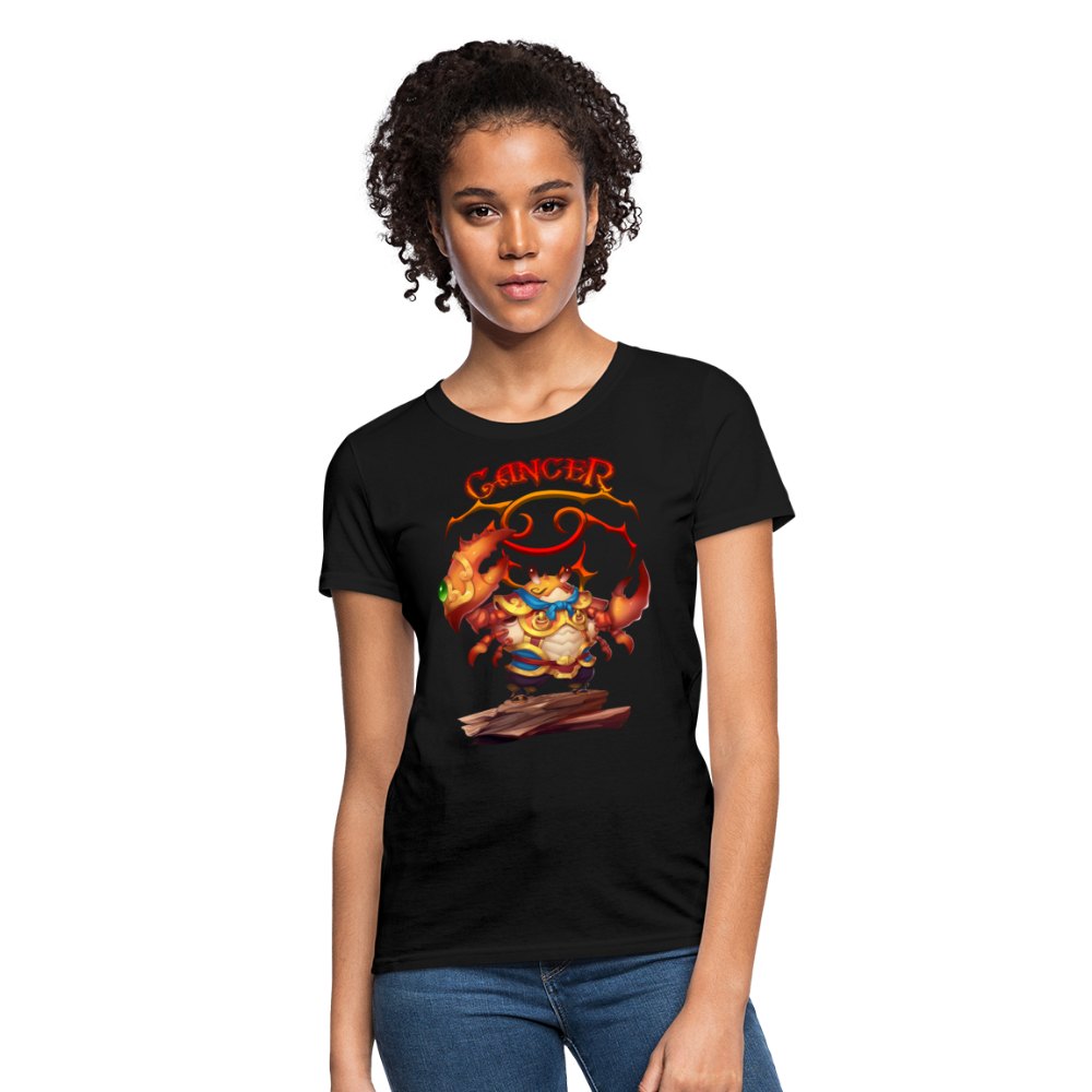 Women's Astral Cancer T-Shirt - black