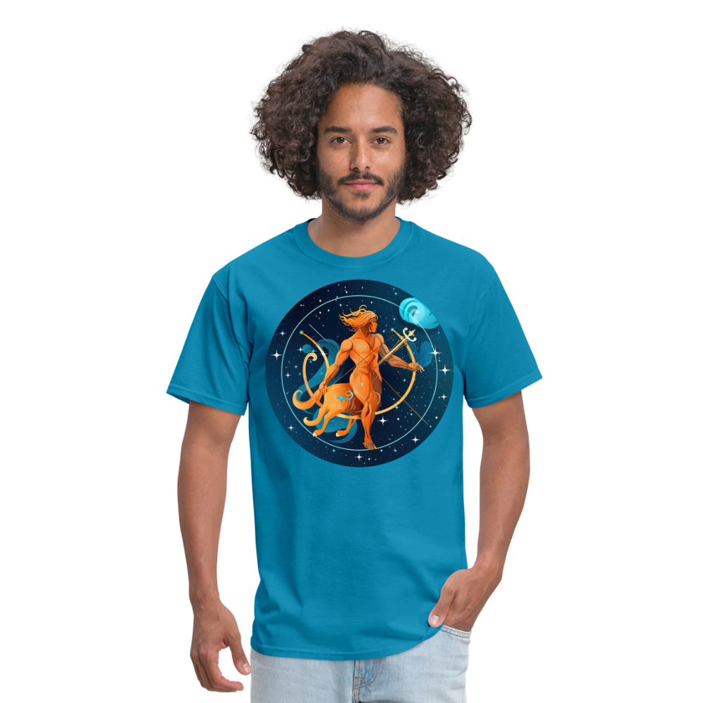 Men's Mythical Sagittarius Classic T-Shirt - turquoise