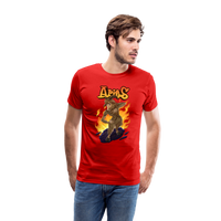 Thumbnail for Men's Fiery Aries Premium T-Shirt - red