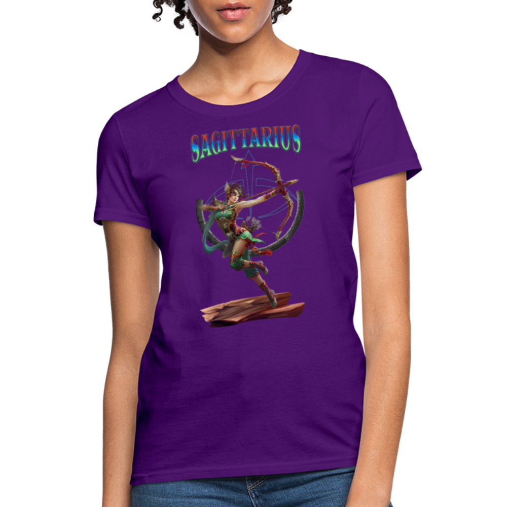 Astral Sagittarius Women's T-Shirt - purple