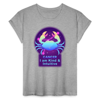 Thumbnail for Women's Neon Cancer Relaxed Fit T-Shirt - heather gray