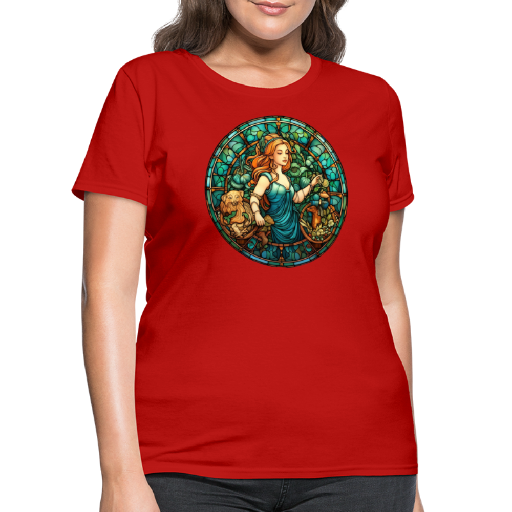 Women's Mosaic Virgo T-Shirt - red