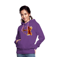 Thumbnail for Women’s Mythical Sagittarius Premium Hoodie - purple 