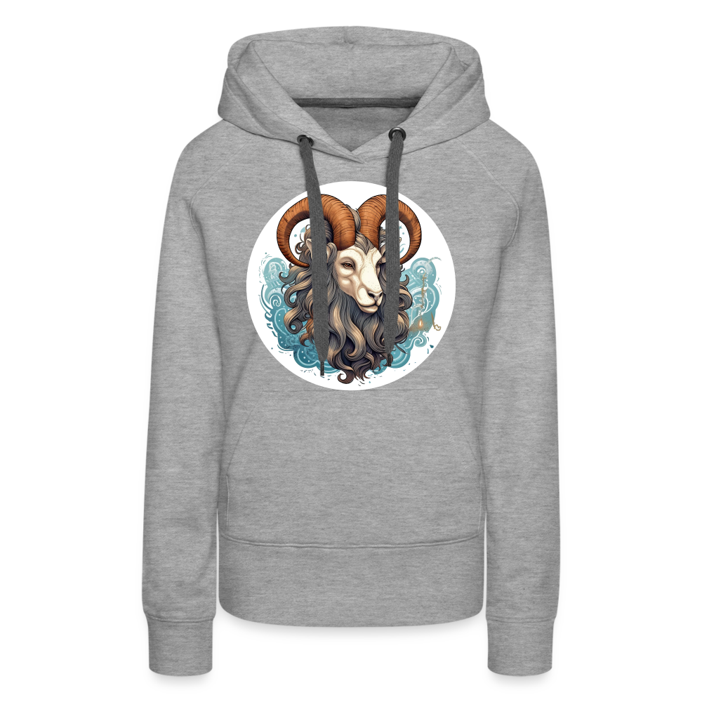 Women’s Symbol Capricorn Premium Hoodie - heather grey