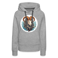 Thumbnail for Women’s Symbol Capricorn Premium Hoodie - heather grey