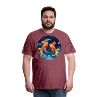 Thumbnail for Men's Magic Pisces Premium T-Shirt - heather burgundy