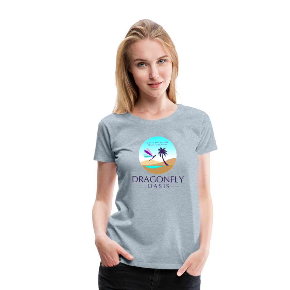 Women's Dragonfly Oasis V.1 Premium T-Shirt - heather ice blue