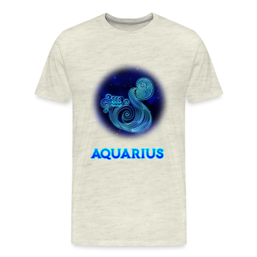 Men's Aquarius Premium T-Shirt - heather oatmeal