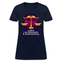 Thumbnail for Women's Glow Libra T-Shirt - navy