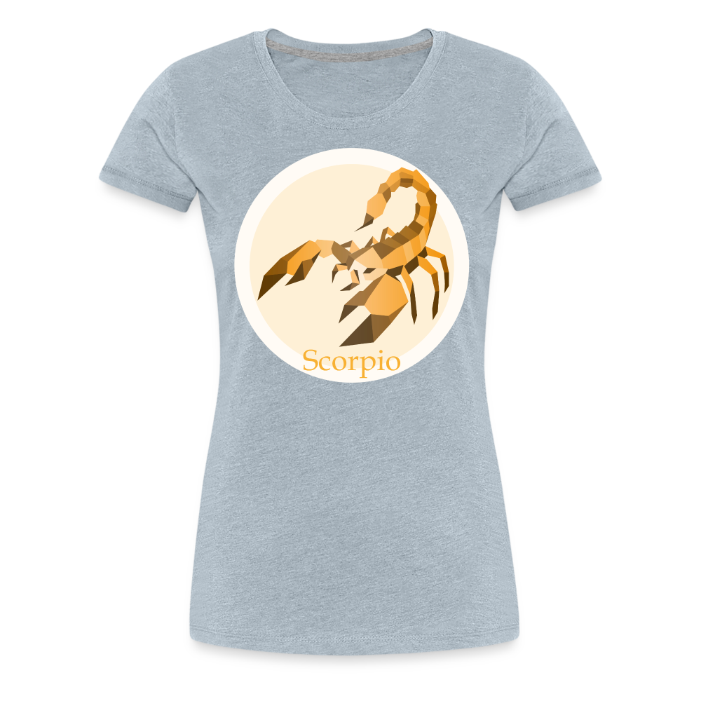 Women’s Mosaic Scorpio Premium T-Shirt - heather ice blue