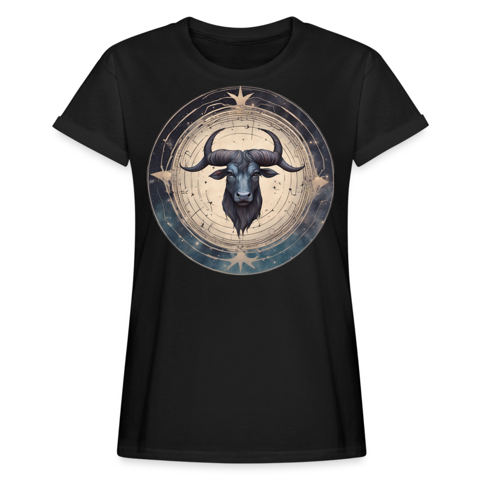 Women's Mythical Taurus Relaxed Fit T-Shirt - black