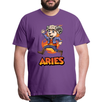 Thumbnail for Men's Playful Aries Premium T-Shirt - purple