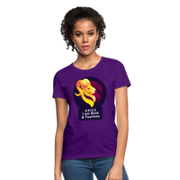 Thumbnail for Women's Glow Aries T-Shirt - purple