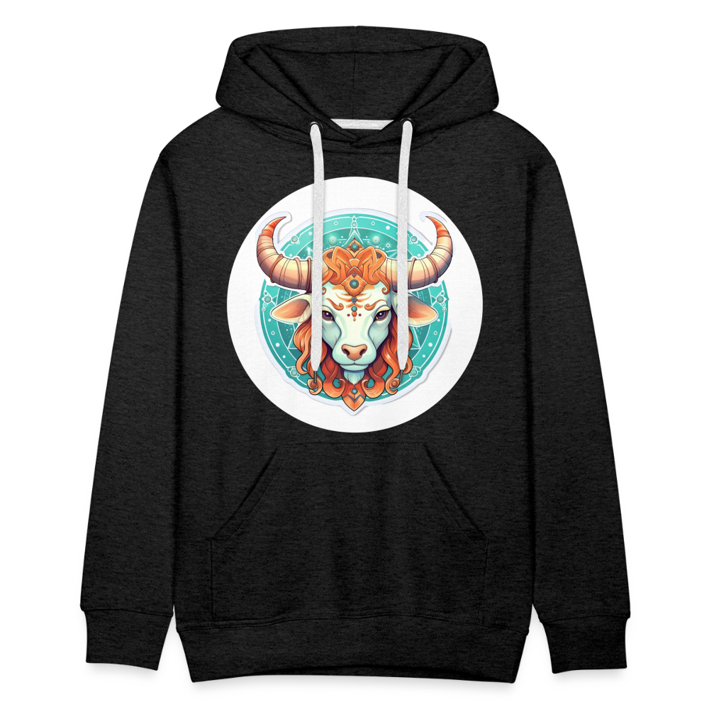 Men’s Symbol Taurus Premium Hoodie - charcoal grey