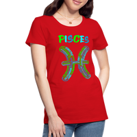 Thumbnail for Women's Power Words Pisces Premium T-Shirt - red