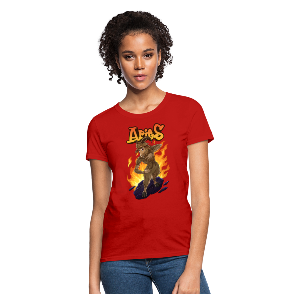 Women's Aries Narihndrab T-Shirt - red