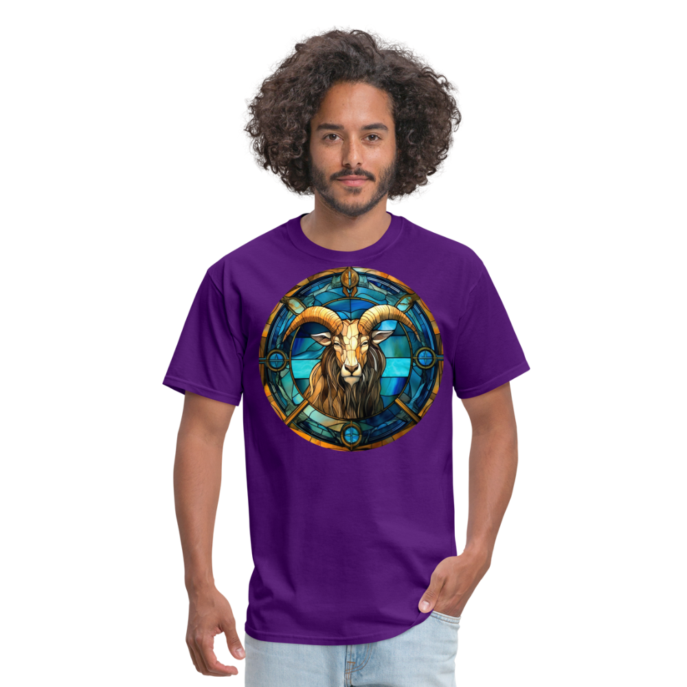 Men's Mosaic Capricorn Classic T-Shirt - purple