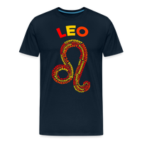 Thumbnail for Men's Power Words Leo Premium T-Shirt - deep navy