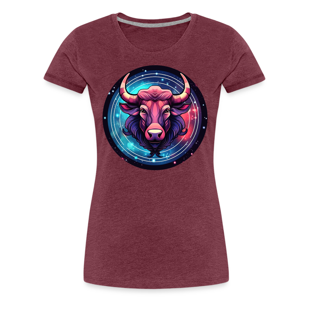 Women’s Mystic Taurus Premium T-Shirt - heather burgundy