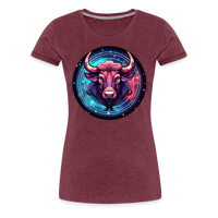 Thumbnail for Women’s Mystic Taurus Premium T-Shirt - heather burgundy