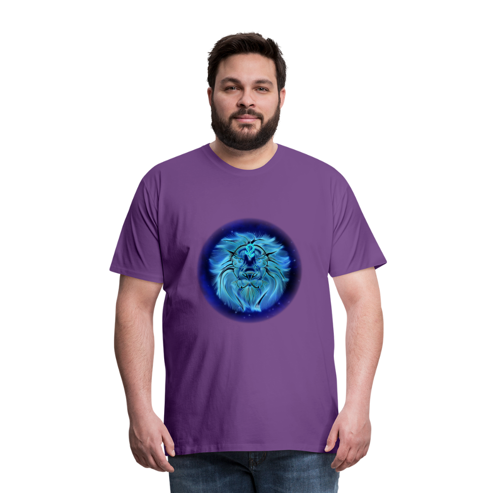 Men's Leo Premium T-Shirt - purple