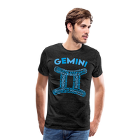 Thumbnail for Men's Power Words Gemini Premium T-Shirt - charcoal grey