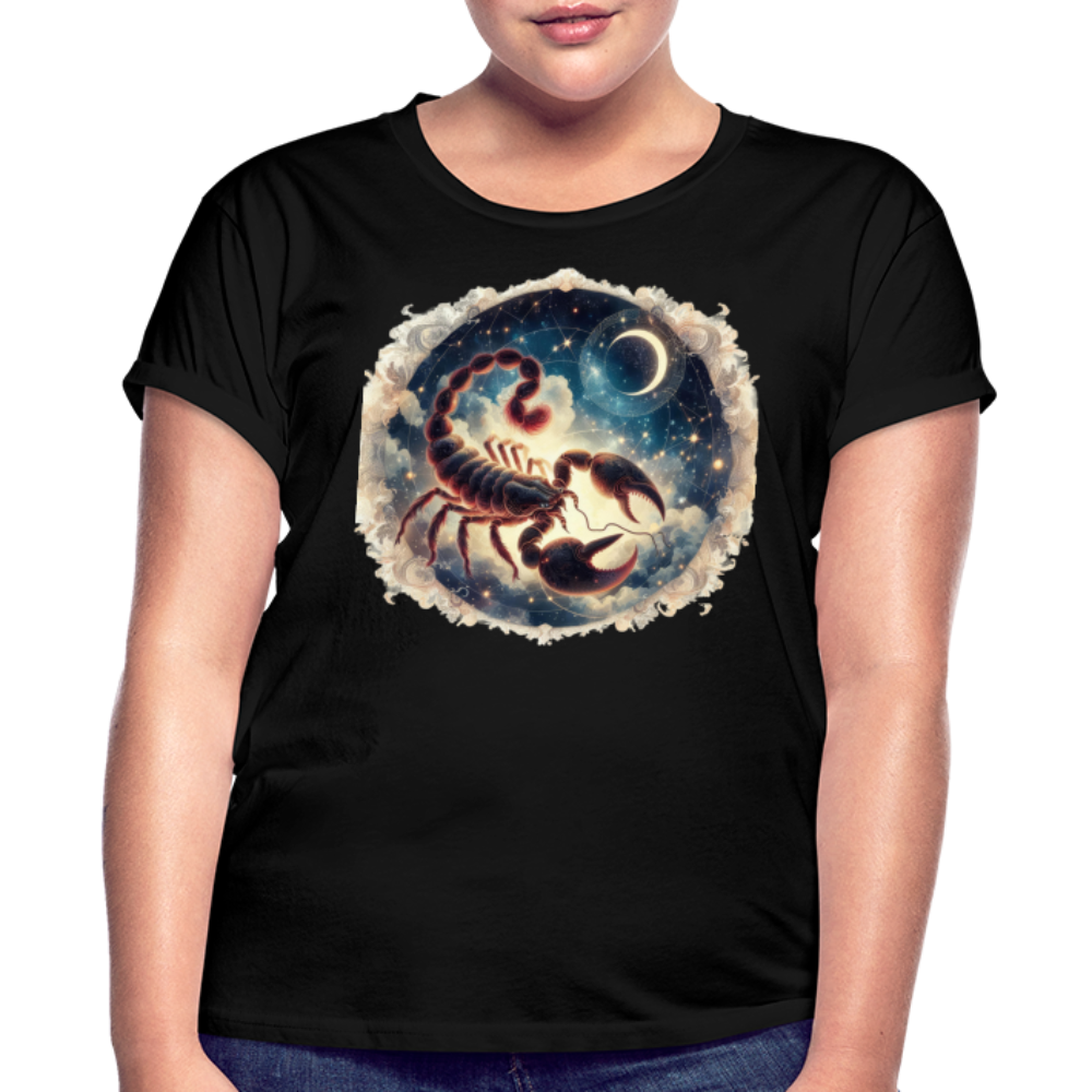 Women's Mythical Scorpio Relaxed Fit T-Shirt - black