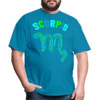 Thumbnail for Men's Power Words Scorpio Classic T-Shirt - turquoise