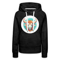 Thumbnail for Women’s Symbol Taurus Premium Hoodie - charcoal grey