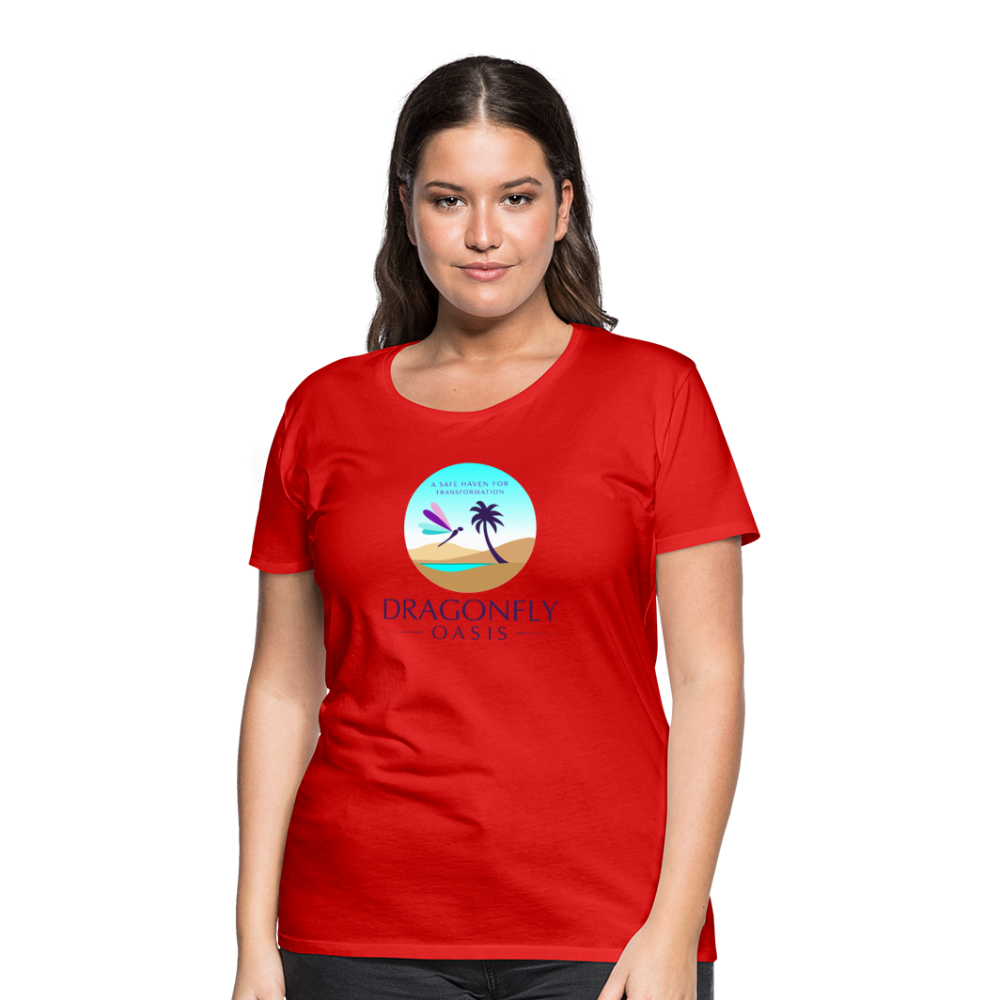 Women's Dragonfly Oasis V.1 Premium T-Shirt - red