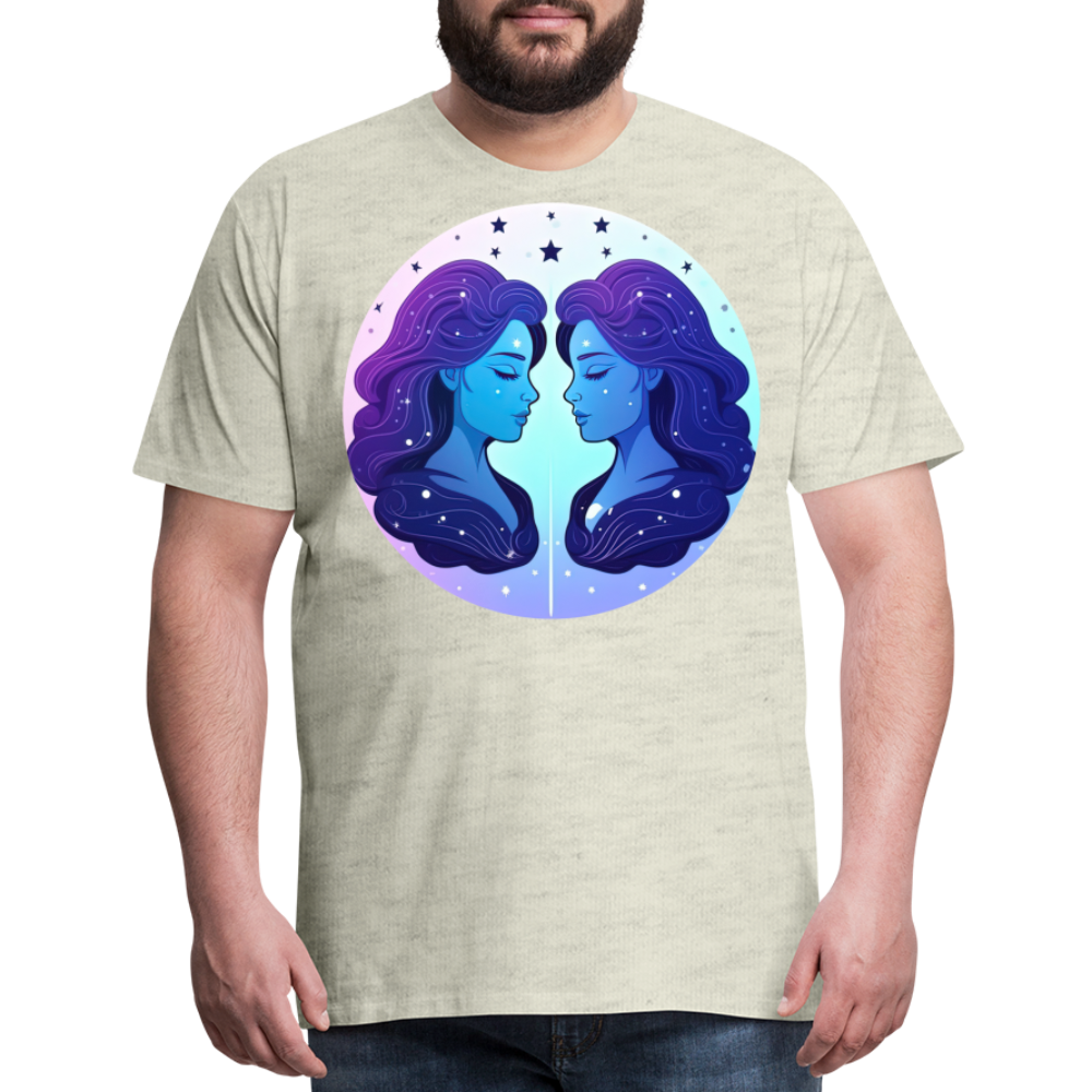 Men's Magic Gemini Premium T-Shirt - heather oatmeal