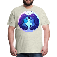 Thumbnail for Men's Magic Gemini Premium T-Shirt - heather oatmeal