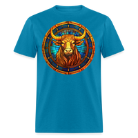 Thumbnail for Men's Mosaic Taurus Classic T-Shirt - turquoise