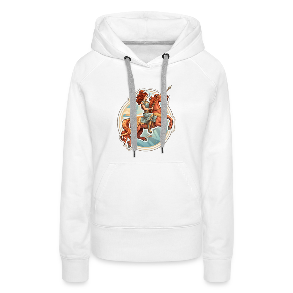 Women’s Symbol Sagittarius Premium Hoodie - white