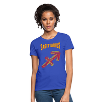 Thumbnail for Women's Power Words Sagittarius T-Shirt - royal blue