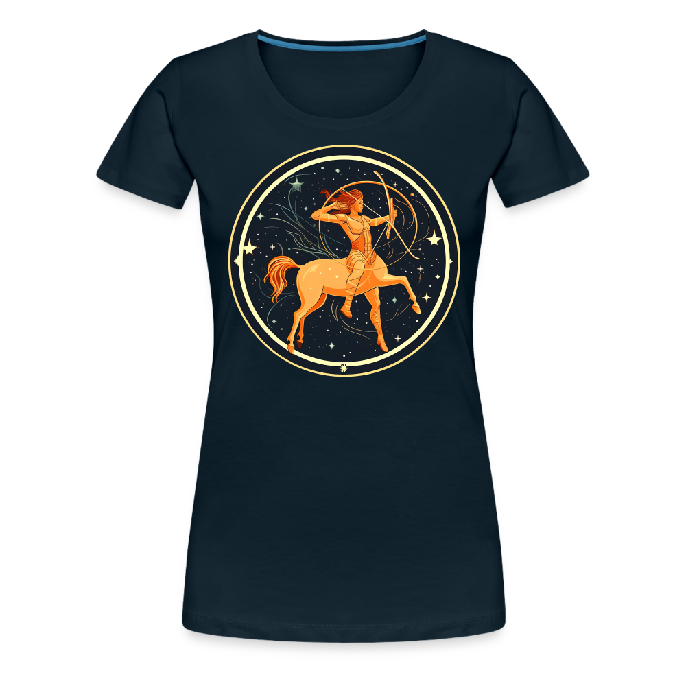 Women’s Mystic Sagittarius Premium T-Shirt - deep navy