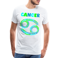 Thumbnail for Men's Power Words Cancer Premium T-Shirt - white