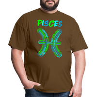 Thumbnail for Men's Power Words Pisces Classic T-Shirt - brown