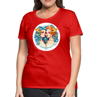 Thumbnail for Women’s Symbol Gemini Premium T-Shirt - red